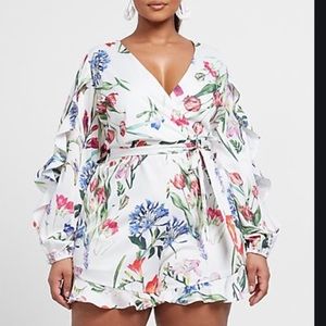 Fashion to Figure Floral Romper | Plus 2x